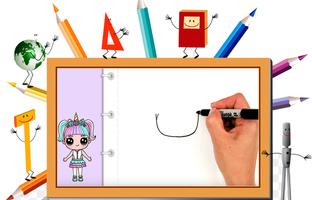 DrawDolls : How to draw cute dolls in steps 2018 پوسٹر