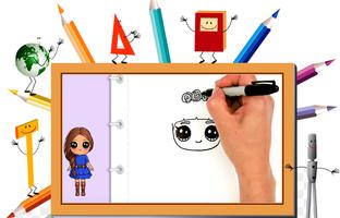 DrawDolls : How to draw cute dolls in steps 2018 syot layar 1