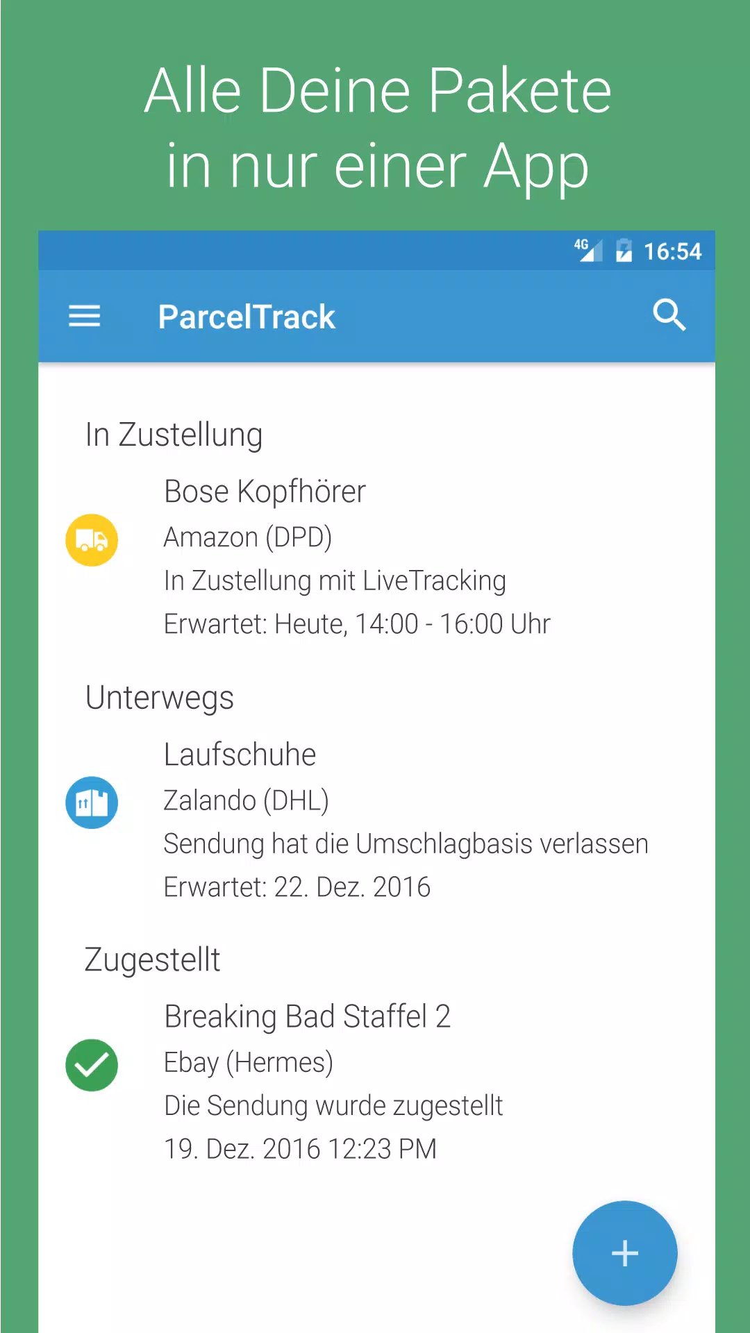 ParcelTrack für Android - APK herunterladen