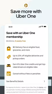 Uber - Request a ride