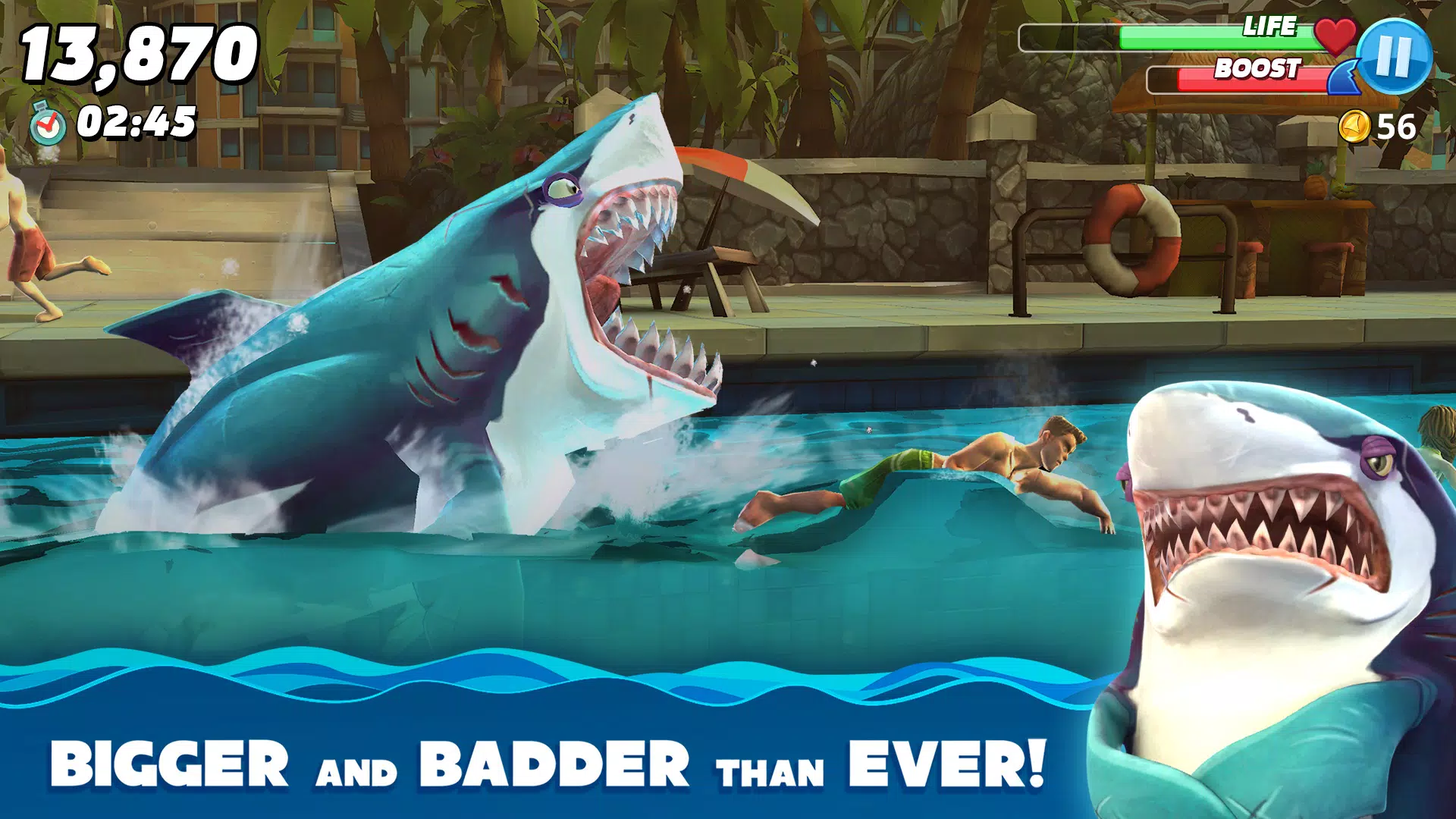 Play Hungry Shark Evolution Offline survival game