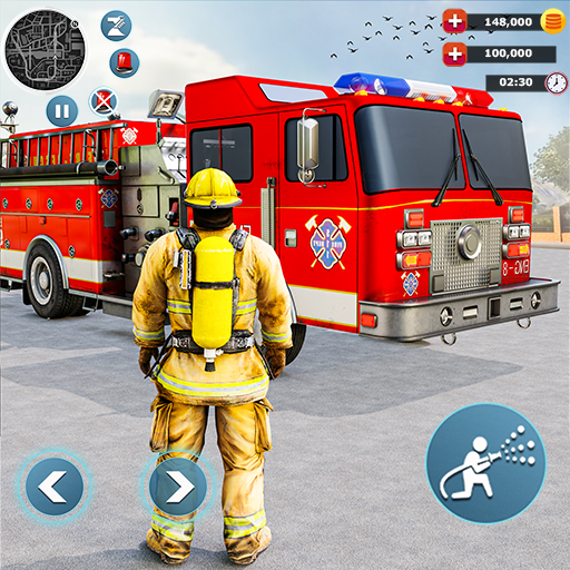 пожарные: пожарная машина