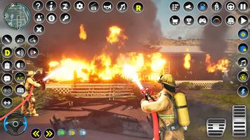 fire engine games: firemen पोस्टर