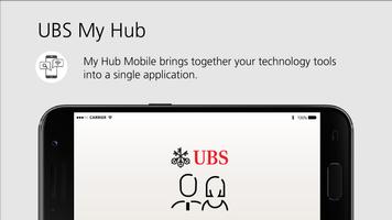 UBS My Hub الملصق