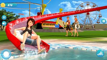 Theme Park3d Water Slide Games poster