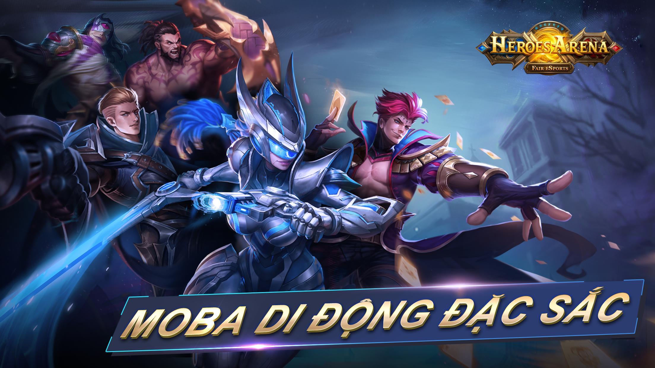 Sẵn sàng khám phá phiên bản mới nhất của Heroes Arena - game MOBA đỗ đường, tấn công và chiến đấu đỉnh cao. Sở hữu đồ họa siêu chất lượng với nhiều tính năng thú vị. Hãy tham gia ngay để trở thành người chiến thắng trong mỗi trận đấu.