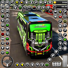 Icona autobus che guida autobus