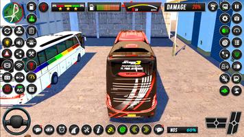 jogo de ônibus de ônibus Cartaz