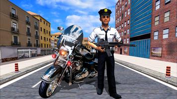 US Police vs Thief Bike Chase Affiche
