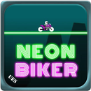 Neon Biker - An amazing neon theme motorbike stunt APK