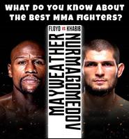 Khabib 및 Mayweather MMA 퀴즈 포스터