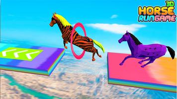 Horse run Game : Magical pony runner Poster