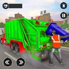 Garbage Trash Truck Driver أيقونة