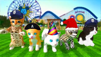 Pet Cat Family Simulator Games captura de pantalla 2