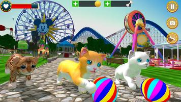 Pet Cat Family Simulator Games captura de pantalla 3