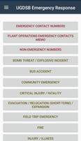 UGDSB Emergency Response Plan plakat