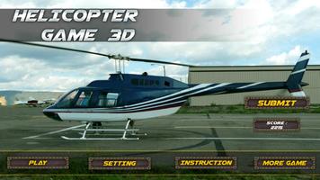 Helicopter Game 3D Affiche