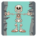 Jumping Up Skeleton