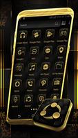 Gold Black Launcher Theme capture d'écran 1