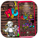 Graffiti Music Launcher Theme