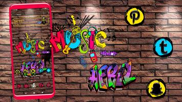 Graffiti Music Launcher Theme Affiche