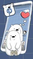 Ice Bear Launcher Theme Affiche