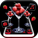 Strawberry Glass Theme APK