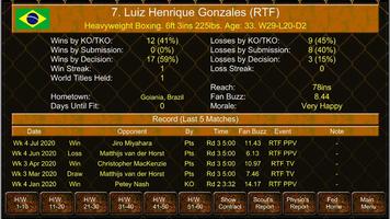 MMA Manager Game Free imagem de tela 1