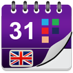 UK Calendar App with Holidays