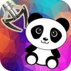 Panda claw machine game icon