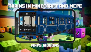 Trains in Minecraft and MCPE Affiche