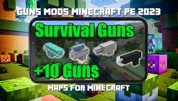 Guns Mods Minecraft PE 2023 پوسٹر