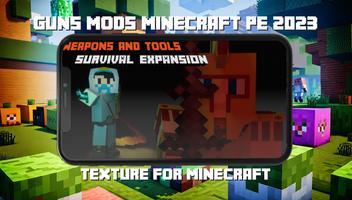 Guns Mods Minecraft PE 2023 ảnh chụp màn hình 1