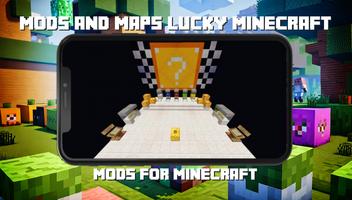 Mods et cartes Lucky Minecraft Affiche