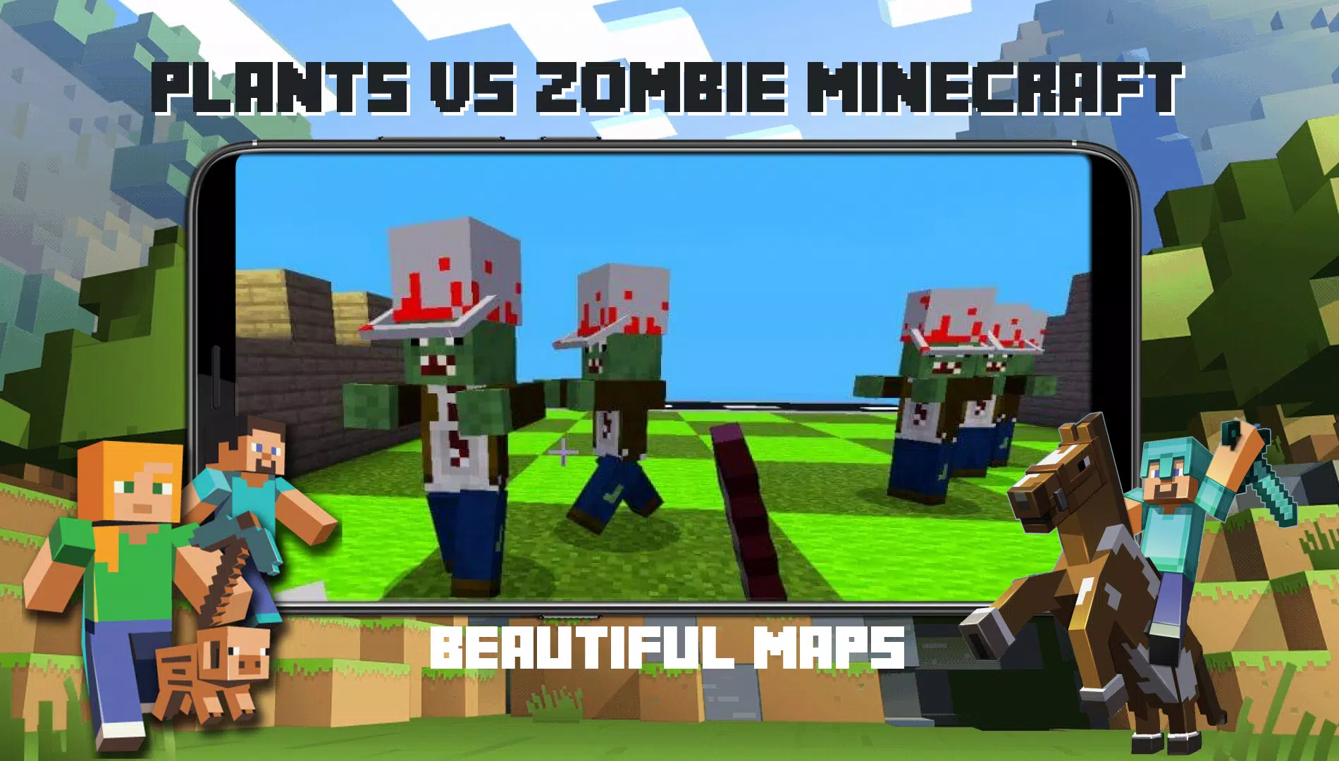 Plants Vs Zombies mod for Minecraft. APK untuk Unduhan Android