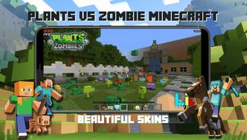 Plants vs Zombie Minecraft syot layar 1