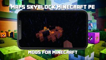 Cartes Skyblock Minecraft PE Affiche