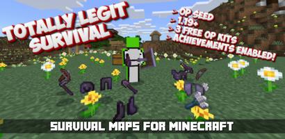 Survival maps for Minecraft-poster