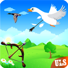 Real Duck Archery 2D Bird Hunting Shooting Game آئیکن