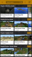Seeds for Minecraft PE Affiche