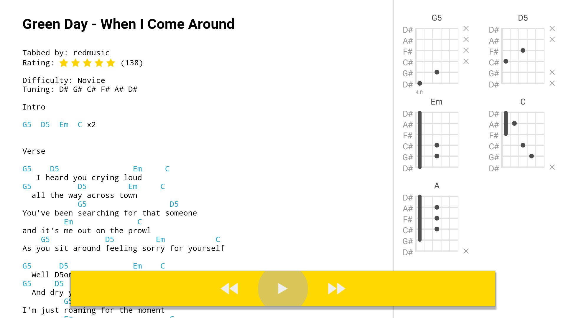 Carnival of rust chords and tabs фото 32