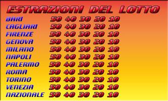 Ultime estrazioni del lotto اسکرین شاٹ 1