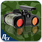 caméra binoculaire militaire ultra zoom icône