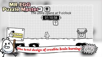 Mr Egg - Puzzle Master الملصق