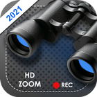 caméra jumelles ultra zoom hd v11 icône