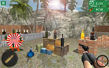 Baixar garrafa Atirador: 3D pistola tiroteio treinador APK
