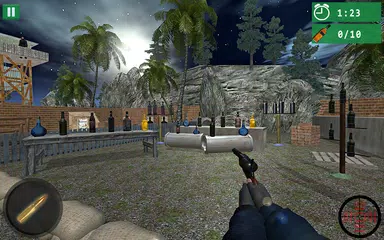 Baixar garrafa Atirador: 3D pistola tiroteio treinador APK