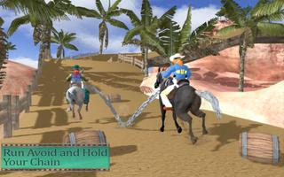 Corrida de Cavalos Acorrentados Jogo-Horse Derby Cartaz