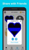Police Color by Number Book - Pixel Art Pages screenshot 2