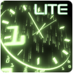Neon Matrix Rain Clock
